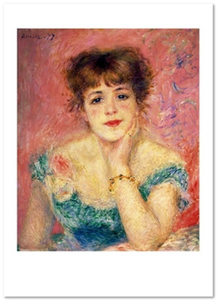 «Открытка Pierre-Auguste Renoir — Portrait of the Actress Jeanne Samary (PAR25)», бренда Artistic Card - фото №1 - миниатюра