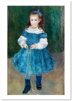  «Открытка Pierre-Auguste Renoir — Girl with a Jump Rope (PAR27)», бренда Artistic Card - фото №1 - миниатюра