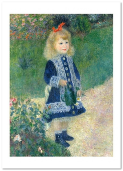  «Открытка Pierre-Auguste Renoir — A Girl with a Watering Can (PAR28)», бренда Artistic Card - фото №1 - миниатюра