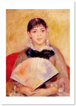 «Открытка Pierre-Auguste Renoir — Girl with a Fan (PAR30)», бренда Artistic Card - фото №1 - миниатюра