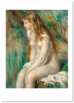 «Открытка Pierre-Auguste Renoir — Young Girl Bathing (PAR34)», бренда Artistic Card - фото №1 - миниатюра