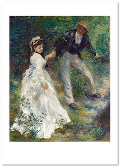  «Открытка Pierre-Auguste Renoir — The Promenade (PAR43)», бренда Artistic Card - фото №1 - миниатюра