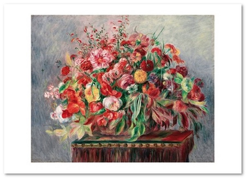  «Открытка Pierre-Auguste Renoir — Basket of Flowers (PAR47)», бренда Artistic Card - фото №1 - миниатюра