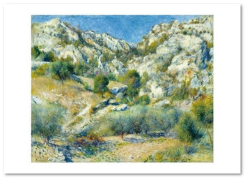  «Открытка Pierre-Auguste Renoir — Rocky Crags at L’Estaque (PAR50)», бренда Artistic Card - фото №1 - миниатюра