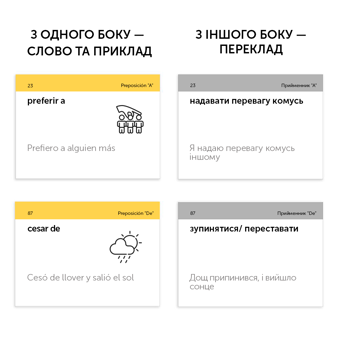 Бумажная книга «Іспанські фразові дієслова. 105 карток» - фото №2 - миниатюра