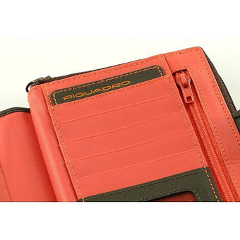  «Портмоне Piquadro FREEWAY Brown-Orange на блискавці 9,7x17,8x3 (PD1354FW_MA)», бренду Piquadro - фото №3 - мініатюра