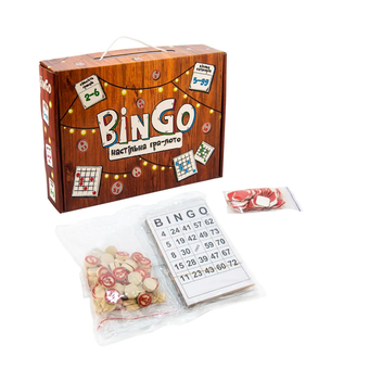  «Настільна гра Strateg Лото BinGo (30757)», бренду Strateg - фото №3 - мініатюра