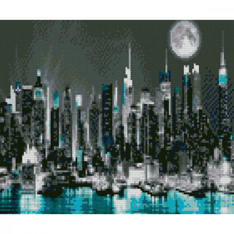  «Набор алмазной мозаики Strateg New York City 30х40 см (HX058)», бренду Strateg - фото №1 - мініатюра