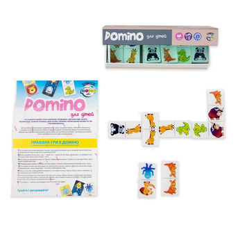 «Настільна гра Strateg Domino Limited edition звірята (30737)», бренда Strateg - фото №2 - миниатюра