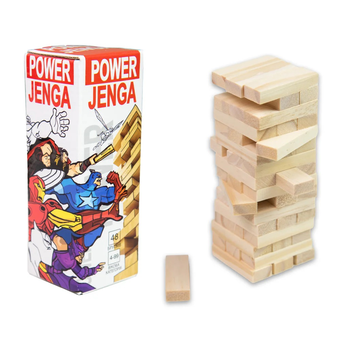  «Настільна гра Strateg Power Jenga 48 брусків українською мовою (30275) (30275)», бренда Strateg - фото №2 - миниатюра