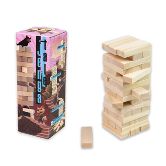  «Настільна гра Strateg Jenga Tale джанга 48 брусків (30966)», бренда Strateg - фото №2 - миниатюра