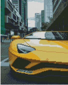  «Набір алмазної мозаїки Strateg Жовтий Lamborghini 30х40 см (HX475)», бренду Strateg - фото №1 - мініатюра
