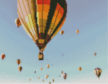  «Набір алмазної мозаїки Strateg Кулі в небі 30х40 см (HX502)», бренду Strateg - фото №1 - мініатюра