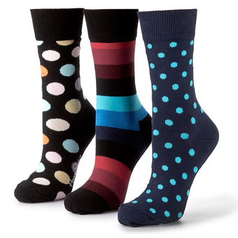 «Носки Happy Socks Happy birthday Gift Box 3 пары 36-40 р (XHBD08-9000)», бренда Happy Socks - фото №3 - миниатюра