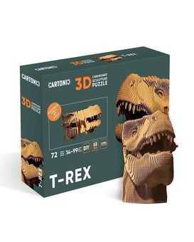  «Картонний конструктор Cartonic 3D Puzzle T-Rex», бренду Cartonic - фото №1 - мініатюра