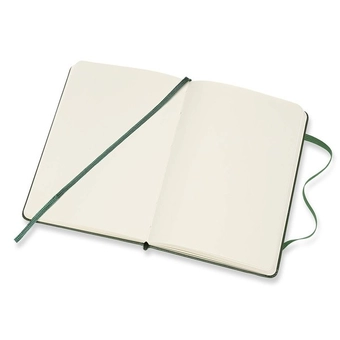 «Карманный блокнот Moleskine Classic Нелинованный Миртовый зеленый (QP012K15)», бренда Moleskine - фото №5 - миниатюра
