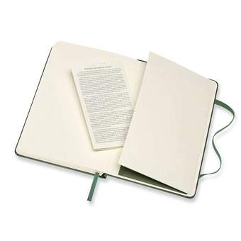  «Карманный блокнот Moleskine Classic Нелинованный Миртовый зеленый (QP012K15)», бренда Moleskine - фото №6 - миниатюра
