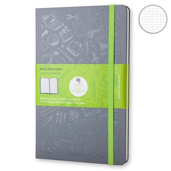 «Блокнот Moleskine Evernote Smart средний серый (QP061A1EVER)», бренда Moleskine - фото №1 - миниатюра