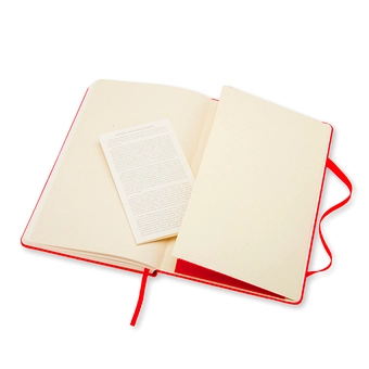  «Блокнот Moleskine Classic средний нелинованный красный (QP062F2)», бренда Moleskine - фото №5 - миниатюра