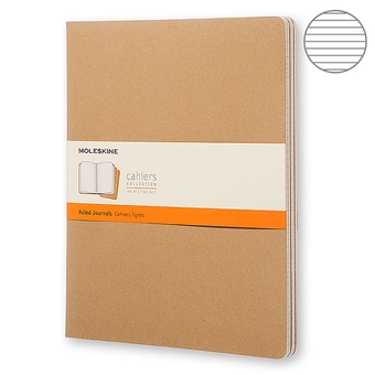  «Записная книга Moleskine Cahier XXL бежевая 3 шт (QP431)», бренда Moleskine - фото №1 - миниатюра