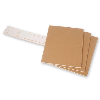  «Записная книга Moleskine Cahier XXL бежевая 3 шт (QP431)», бренда Moleskine - фото №2 - миниатюра