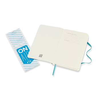  «Блокнот Moleskine Classic маленький нелинованный океанский синий (QP613B35)», бренда Moleskine - фото №4 - миниатюра