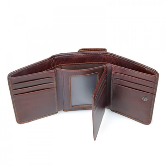 «Портмоне шкіряне коричневе Tiding Bag (R-8106Q)», бренду Tiding Bag - фото №7 - мініатюра