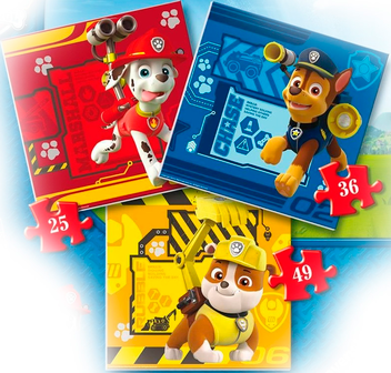  «Пазл Ravensburger 3-в-1 Собачий патруль (07057_2)», бренду Ravensburger - фото №2 - мініатюра