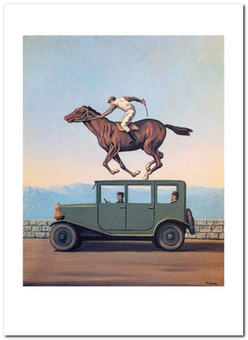 «Открытка Rene Magritte — La Colere des Dieux (RM43)», бренда Artistic Card - фото №1 - миниатюра
