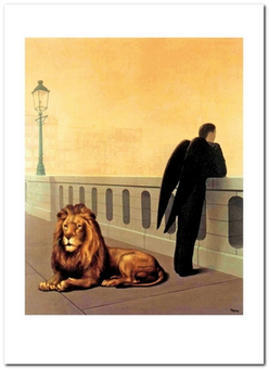  «Открытка Rene Magritte — Le Mal du Pays (RM75)», бренда Artistic Card - фото №1 - миниатюра