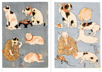 Бумажная книга «Cats in Ukiyo-e. Japanese Woodblock Print of Utagawa Kuniyoshi», автор Канэко Нобухиса - фото №5 - миниатюра