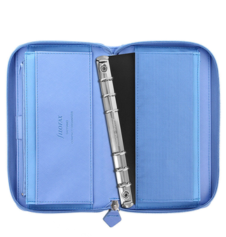  «Органайзер Filofax Saffiano Compact Zip Vista Blue (18-022592)», бренда Filofax - фото №2 - миниатюра