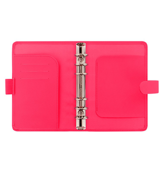  «Органайзер Filofax Saffiano Personal Fluoro Pink (20-028750)», бренда Filofax - фото №2 - миниатюра