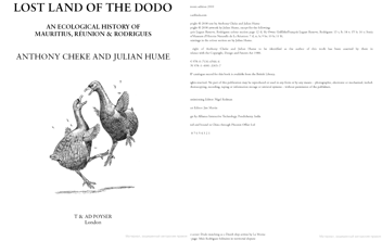 Бумажная книга «Lost Land of the Dodo», автор Энтони Чеке - фото №2 - миниатюра