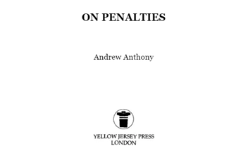 Паперова книга «On Penalties», автор Ендрю Ентоні - фото №4 - мініатюра