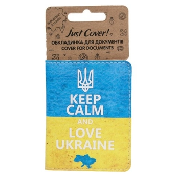 «Обложка для документов Just Cover Keep Calm And Love Ukraine (4823087001373)», бренда Just Cover - фото №2 - миниатюра