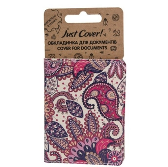 «Обложка для документов Just Cover Узор фиолетовый (4823087001601)», бренда Just Cover - фото №2 - миниатюра
