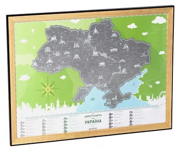  «Скретч карта 1DEA.me Travel Map Моя Україна (4820191130050)», бренда 1DEA.me - фото №2 - миниатюра