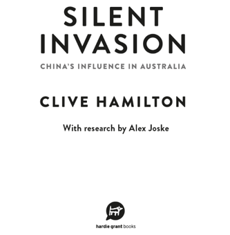 Паперова книга «Silent Invasion», автор Клайв Гамільтон - фото №2 - мініатюра