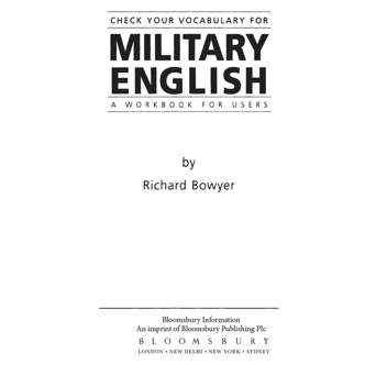 Паперова книга «Check Your Vocabulary for Military English», автор Річард Бойер - фото №3 - мініатюра