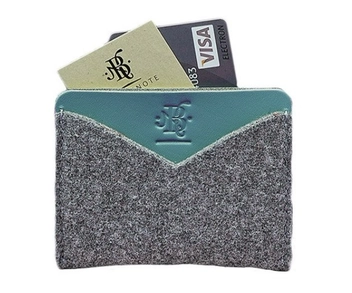  «Кард-кейс BlankNote 5.0 Тиффани Фетр (BN-KK-5-felt-tiffany)», бренда BlankNote - фото №2 - миниатюра