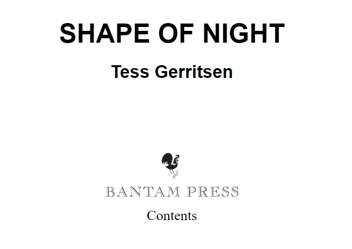 Бумажная книга «The Shape of Night», автор Тесс Герритсен - фото №2 - миниатюра