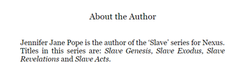 Бумажная книга «Slave Genesis», автор Дженнифер Джейн Поуп - фото №4 - миниатюра