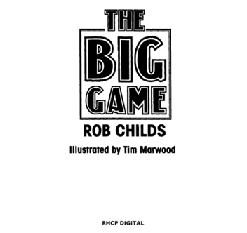 Бумажная книга «The Big Game», автор Роб Чайлдс - фото №4 - миниатюра
