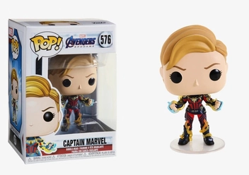  «Коллекционная фигурка Funko POP! Avengers Endgame Капитан Марвел (45143)», бренда Funko Pop - фото №4 - миниатюра