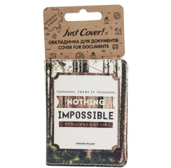 «Обложка для документов Just Cover Nothing impossible (4823087001397)», бренда Just Cover - фото №2 - миниатюра