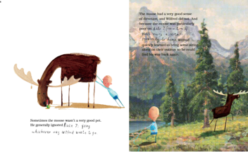 Бумажная книга «This Moose Belongs to Me», автор Оливер Джефферс - фото №4 - миниатюра