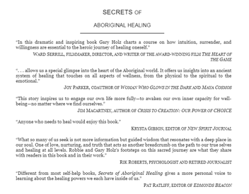 Бумажная книга «Secrets of Aboriginal Healing: A Physicist's Journey with a Remote Australian Tribe», авторов Гари Хольц, Робби Хольц - фото №5 - миниатюра