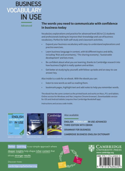 Паперова книга «Business Vocabulary in Use. 3rd Edition. Advanced with Answers and Enhanced eBook Linguist», автор Білл Маскалл - фото №2 - мініатюра