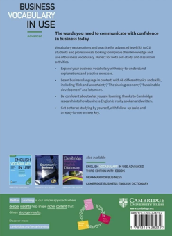 Паперова книга «Business Vocabulary in Use. 3rd Edition. Advanced with Answers Linguist», автор Білл Маскалл - фото №2 - мініатюра
